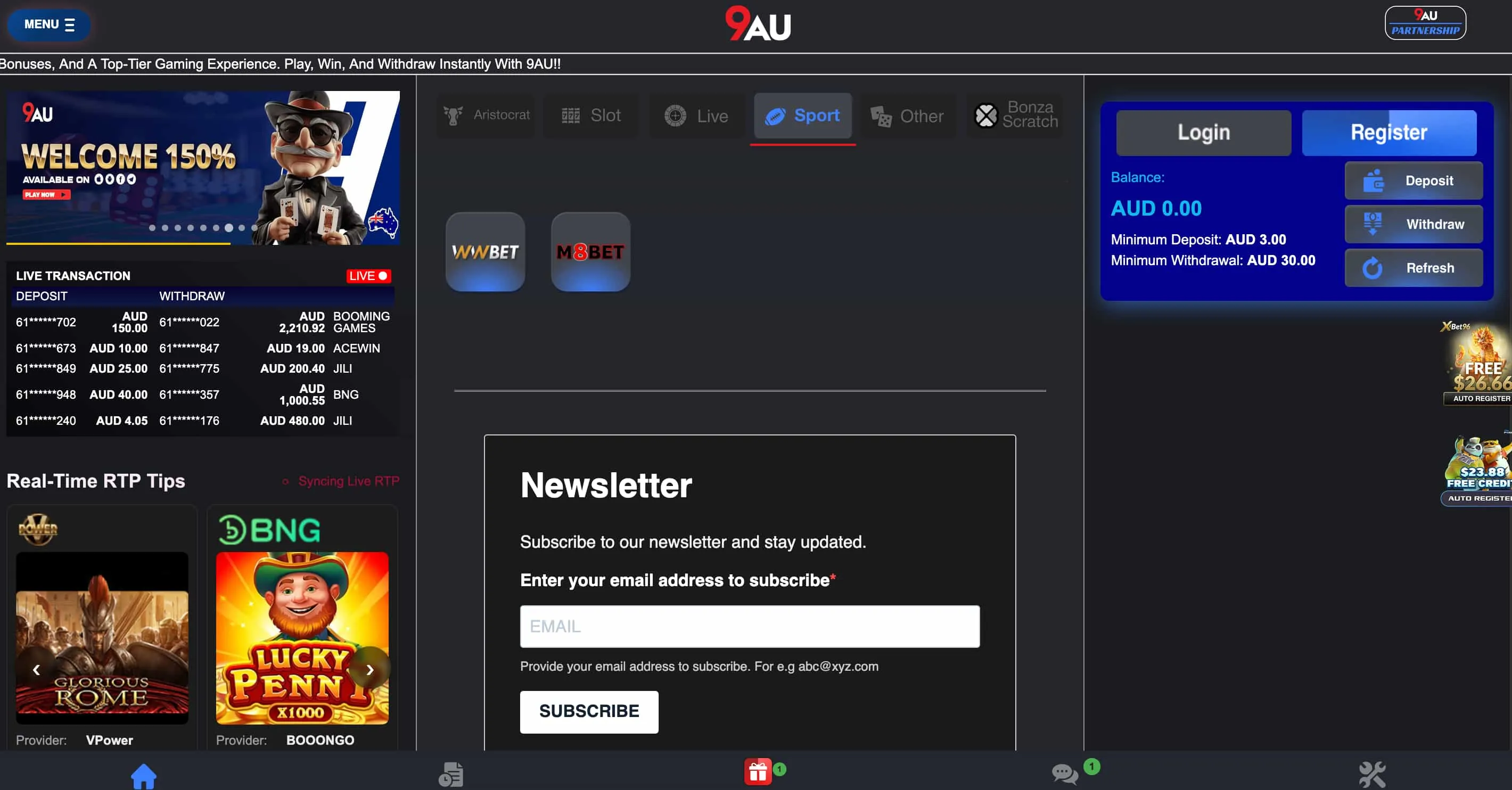 9AU Bonuses: 150% Welcome, Low Wagering and the Fine Print